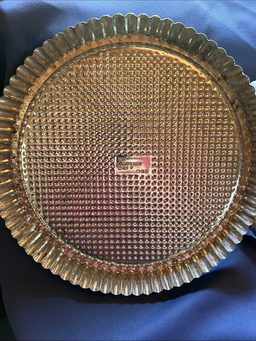 PAMPERED CHEF STAINLESS STEEL FLAN PANS